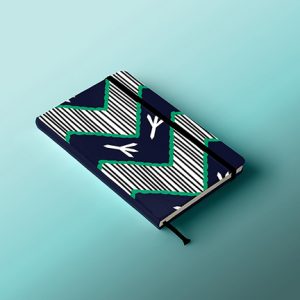 Emma May's Blue Bird Chevron Mock-Up